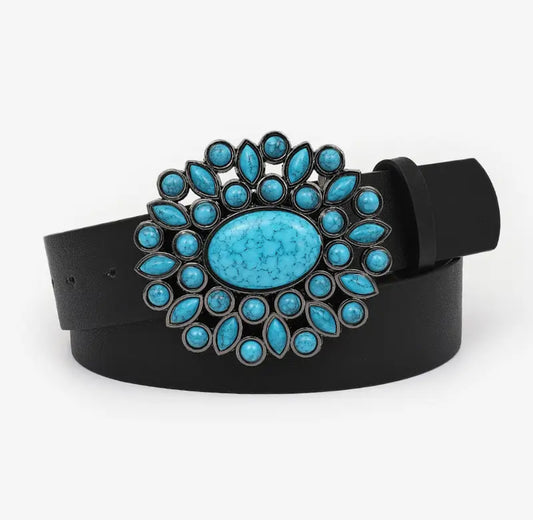 Turquoise Stone Flower Belt